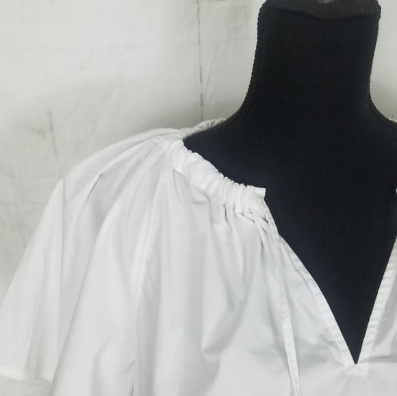 J crew reimagined white tie neck top - Picture 5 of 10